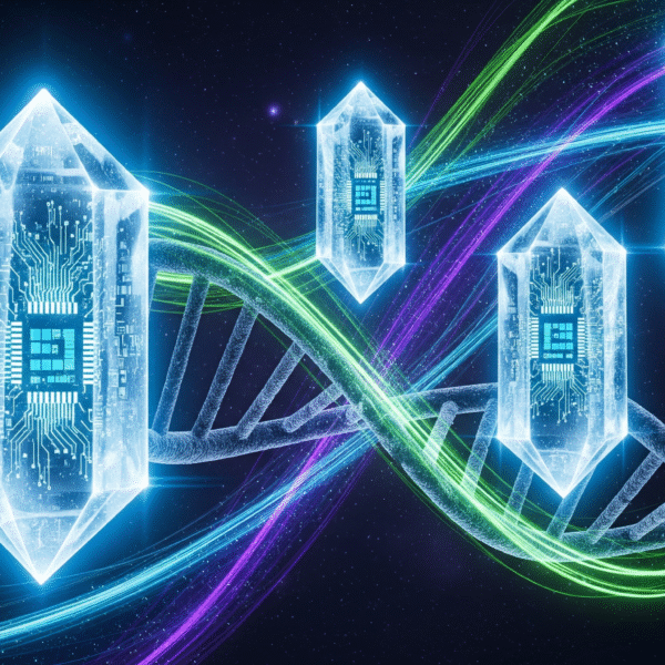 Além do Silício: A Corrida para o Armazenamento de Dados em DNA e Cristais de Quartzo
