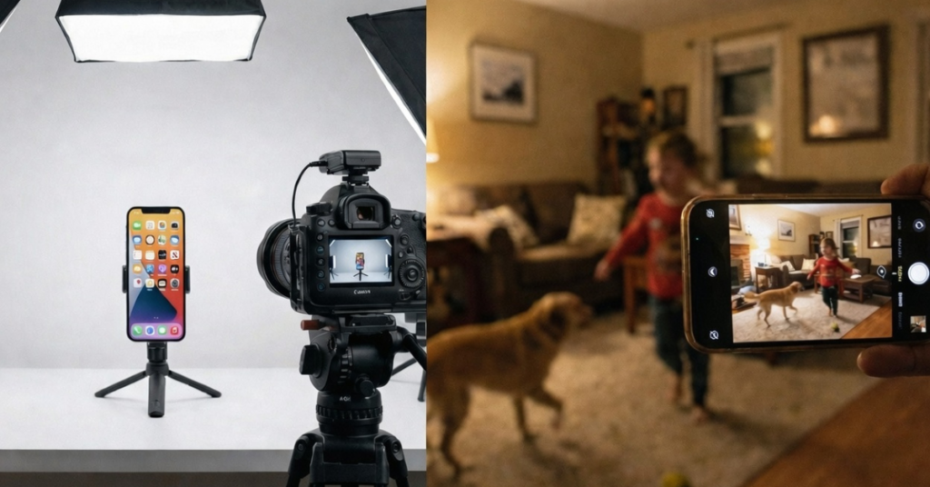 A Mentira dos Reviews: Testando Câmeras de Smartphones no Caos da Vida Real 2 Cameras Laboratorio