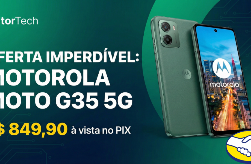 Moto G35 5G com Tela Superbrilho e Câmera de 50MP por R$…
