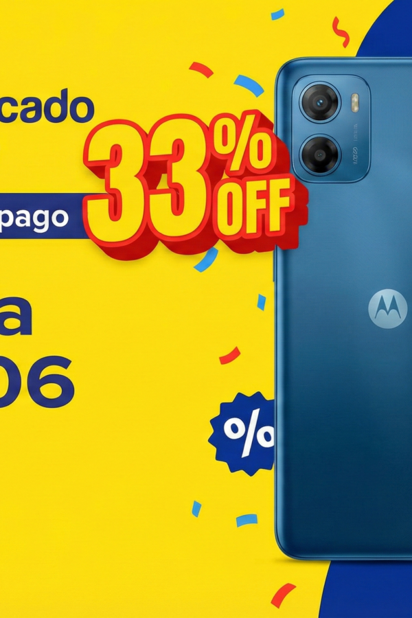 Motorola Moto G06 em oferta Mercado Livre: 256GB de…