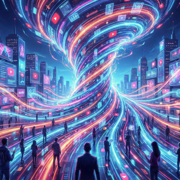 YouTube em 2026: O ponto de virada da economia da atenção